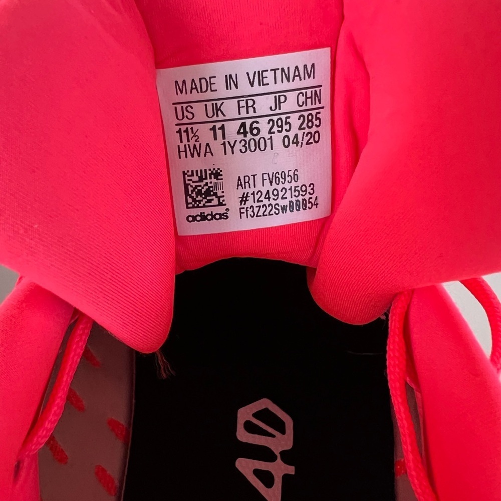 Adidas Men's 4D RUN 1.0 Lightweight Running Sneakers in ‘SIGNAL PINK’, size 11.5 - Picture 12 of 14